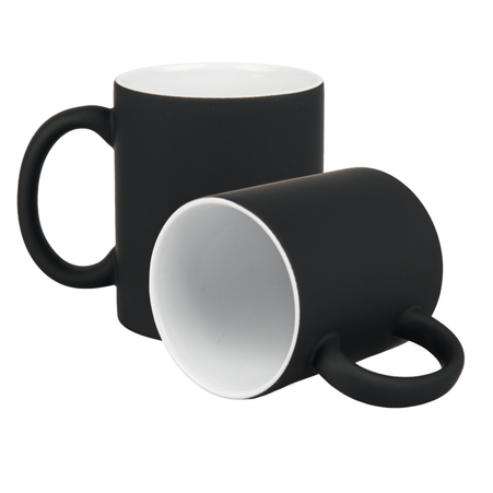 Rubber coated neon mug for engraving
